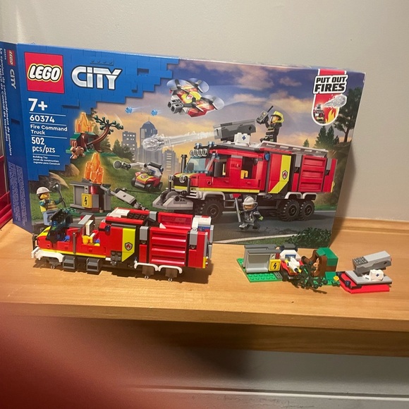Lego Red and Gray Building Set Fire Rescue - Picture 2 of 4